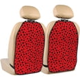 thumbnail image 1 of Xecao Ladybug Dotted Pattern Car Seat Back Protector 2 Pack Large Capacity Pocket, Kick Mats Back Seat Protector, 1 of 8