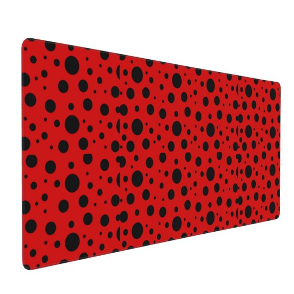 Xecao Ladybug Pattern Print Large Mouse Pad, 16x35.5in Mousepad, Professional Non-Slip Rubber Base Big Mouse Pad, Mouse Pad for Gaming & Office Full Desk Mouse Pad