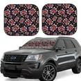 thumbnail image 1 of Xecao Ladybug for Foldable Car Sun Shades (2-Pack) offer sun protection with an easy-fold design for convenient windshield shading., 1 of 7