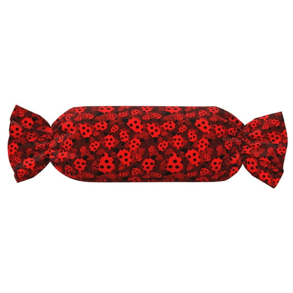 Xecao Ladybugs 1 Print+Candy-Inspired Plush Pillow for Men Women Suitable for Beds, Sofas, Game Rooms Drawstring Closure