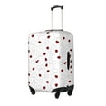 thumbnail image 1 of Xecao Ladybugs Flying On Dotted Route Print Elastic Luggage Cover, Double-sided Print , Perfect for Travel, Business, and Daily Use (Suitcase Not Included)-Small, 1 of 7