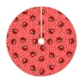thumbnail image 1 of Xecao Ladybugs On Red Polka Dot Pattern Christmas Tree Skirt Round Xmas Tree Mat Base Cover for Holiday Home Decorations-48", 1 of 6