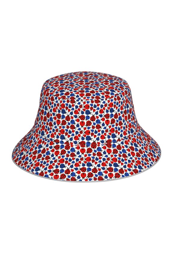 Ladybugs Print Men and Women Night Reflective Hat Runner Cap Visor Bucket Hat Boonie Cap