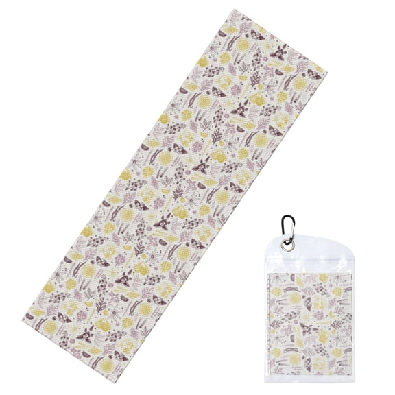 Xecao Lavender Flowers Ice Towel: a quick-dry, cold sweat-absorbing neck wrap perfect for running, swimming, yoga, gym workouts, and all your exercise needs