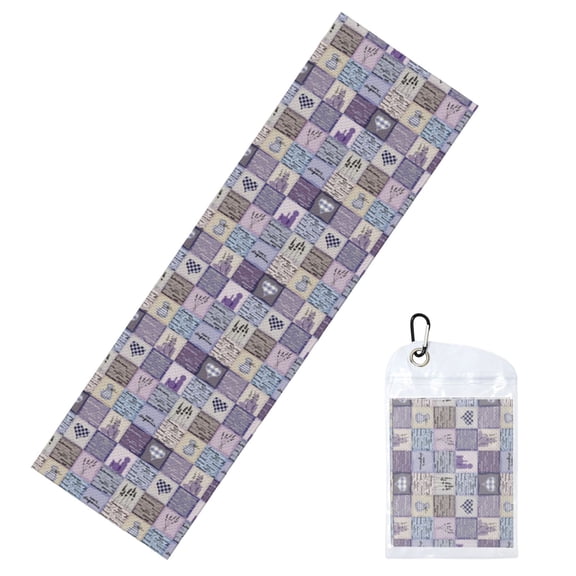 Xecao Lavender Flowers Ice Towel: a quick-dry, cold sweat-absorbing neck wrap perfect for running, swimming, yoga, gym workouts, and all your exercise needs