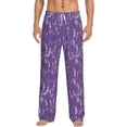 thumbnail image 1 of Xecao Lavender Flowers Men's Straight Lounge Pajama Pants: The Ultimate in Comfortable Sleepwear, 1 of 9