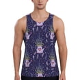 thumbnail image 1 of Xecao Lavender Flowers Men's Tank Top Workout Quick Dry Sleeveless Gym Jogging Muscle Shirts Summer Swim Beach Tops, 1 of 9