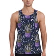 thumbnail image 1 of Xecao Lavender Flowers Men's Tank Top Workout Quick Dry Sleeveless Gym Jogging Muscle Shirts Summer Swim Beach Tops, 1 of 9
