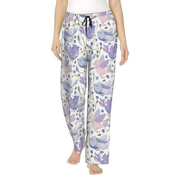 Xecao Lavender Flowers Women's Straight Lounge Pajama Pants: The Epitome of Relaxed Sleepwear