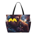 thumbnail image 1 of Xecao Lazy Stone Bear for versatile beach bag for women includes zipper pockets and waterproof material, ideal for vacations and adventures., 1 of 7