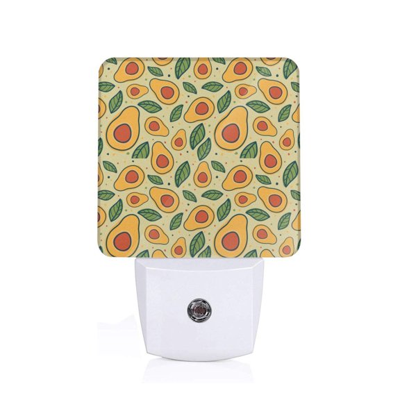 Xecao Leaves Avocado for Night Light - a Wall-mounted LED Fixture with A Dusk-to-dawn Sensor, Ideal for Bedrooms, Bathrooms, Hallways, and Kitchens-US