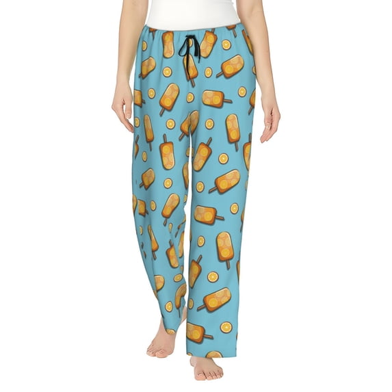Xecao Lemon Ice Cream Women's Straight Lounge Pajama Pants: The Epitome of Relaxed Sleepwear
