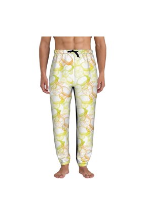 Lemon Potatoes Print Active Tech Joggers for Men, Mens Sweatpants Lounge Pants with Pockets-XX-Large