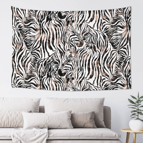 Xecao Leopard And Zebra Print Tapestry, Wall Hanging Room Funny Decor, Backdrop Room Decor for Bedroom Living Room dormitory