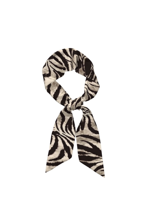 Leopard And Zebra1 Pattern Large Satin Head Scarf - Satin Hair Scarves Silk Bandana Scarf Headscarf Silk Feeling Scarf for Women