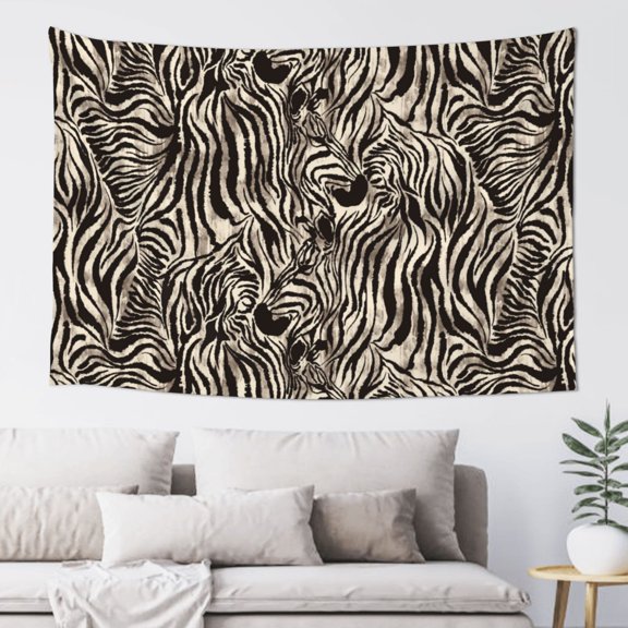 Xecao Leopard And Zebra1 Print Tapestry, Wall Hanging Room Funny Decor, Backdrop Room Decor for Bedroom Living Room dormitory