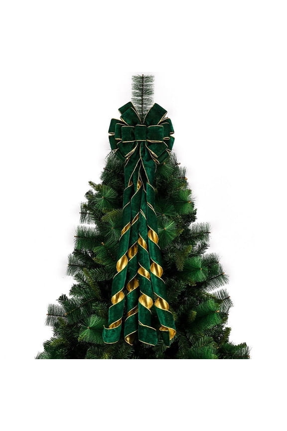 Christmas Ribbon 2.5"x9.8ft Velvet Wired, Khaki Crushed Velvet Xmas Ribbon for Gift Wrapping Bows Wreath Holiday Tree Decoration Party Crafts