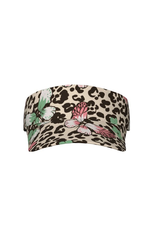Leopard Dots for Adult Sun Cap offers versatile sun protection with adjustable Velcro for a secure fit.