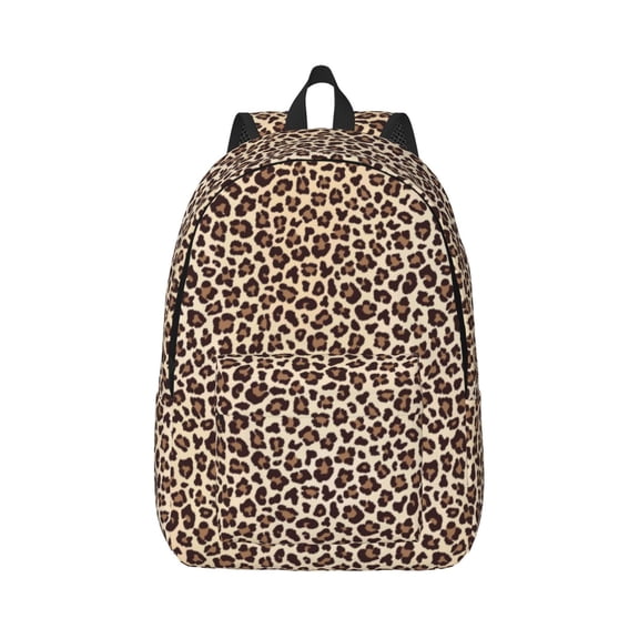Xecao Leopard Print-2 for Canvas College Laptop Backpack, Durable Rucksack Travel Notebook Bag School Backpack Book Bag for Men Women