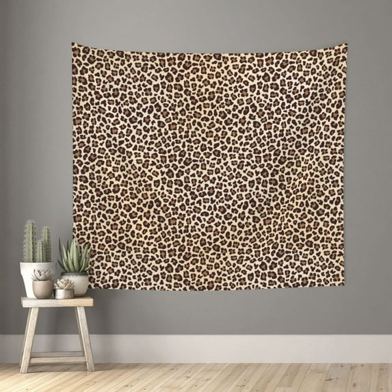 Xecao Leopard Print-2 patten Tapestry 60x51 Inches Wall Hanging Poster Tapestry for Living Room Bedroom Home Decor