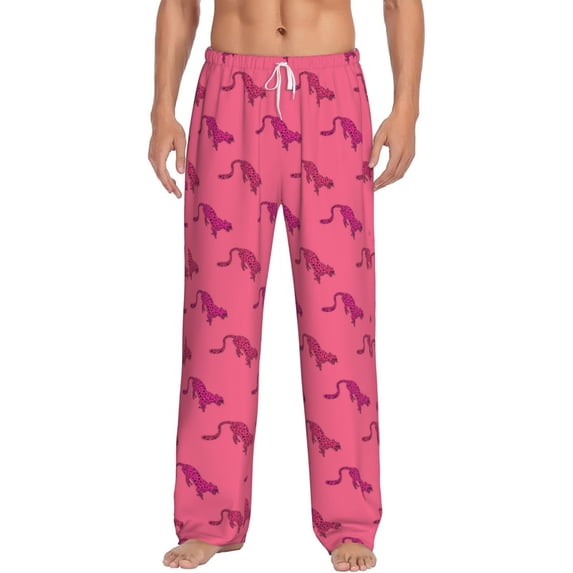 Xecao Leopard Print Men's Straight Lounge Pajama Pants: The Ultimate in Comfortable Sleepwear