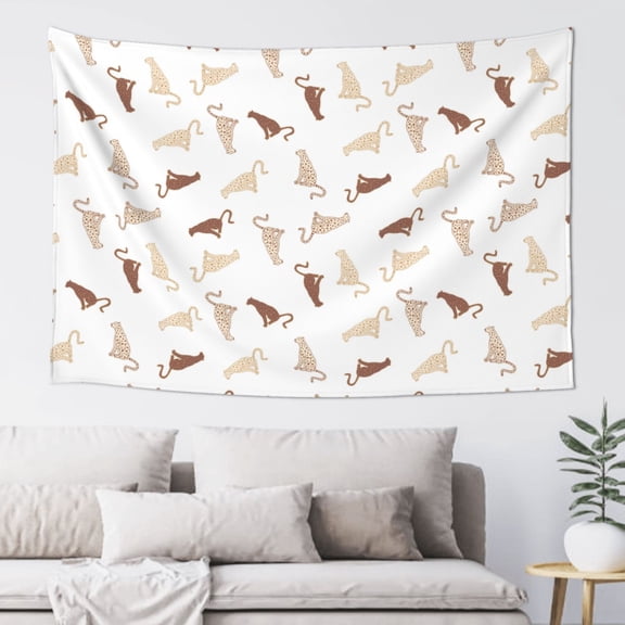 Xecao Leopard Print Print Tapestry, Wall Hanging Room Funny Decor, Backdrop Room Decor for Bedroom Living Room dormitory