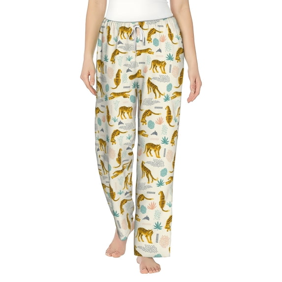 Xecao Leopard Print Women's Straight Lounge Pajama Pants: The Epitome of Relaxed Sleepwear