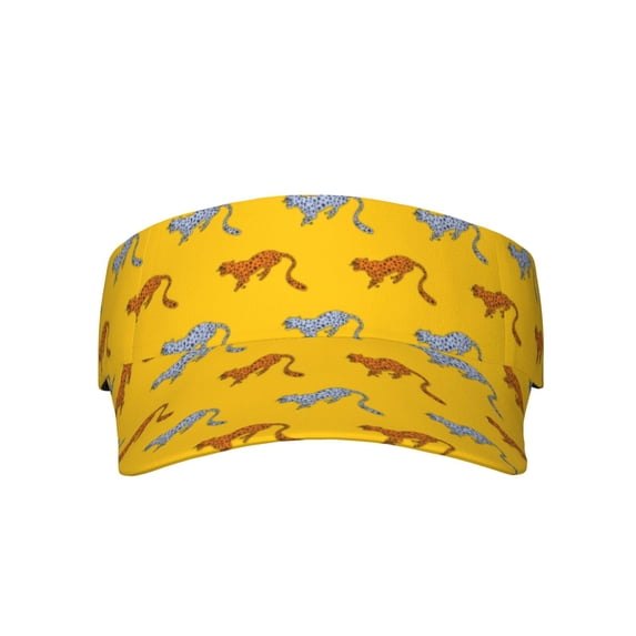 Xecao Leopard Print for Adult Sun Cap offers versatile sun protection with adjustable Velcro for a secure fit.