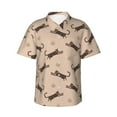 thumbnail image 1 of Xecao Leopard Print print Hawaiian shirt - a stylish short-sleeve button-down for men, perfect for casual beach and tropical outings., 1 of 9