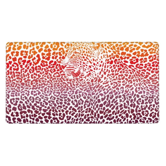 Xecao Leopard Skins And Heads for Waterproof Mouse Pad - Extended Contour Mouse Mat, Large Gaming Mousepad Laptop Keyboard Mat with Non-Slip Rubber Base