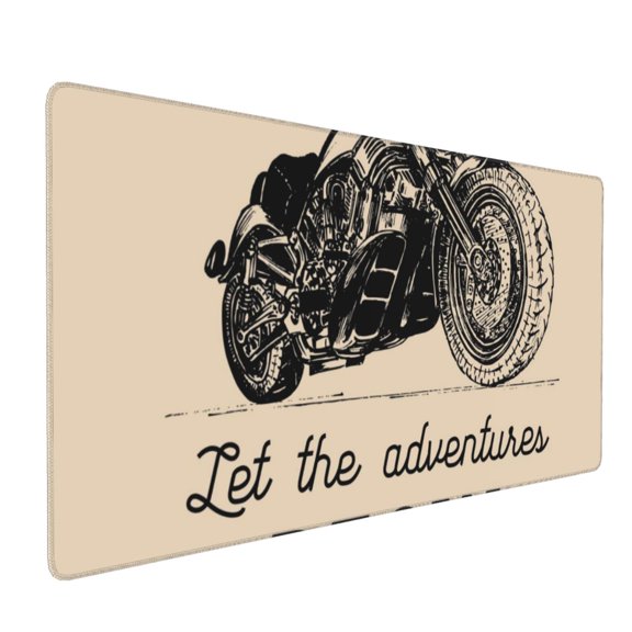 Xecao Let The Adventure Begin Print Large Mouse Pad, 16x35.5in Mousepad, Professional Non-Slip Rubber Base Big Mouse Pad, Mouse Pad for Gaming & Office Full Desk Mouse Pad