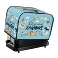 thumbnail image 1 of Xecao Let's Go on an Adventure Print 2 Slice Toaster Cover with Pockets, Small Appliance Cover, Dust and Fingerprint Protection, Machine Washable, 1 of 7