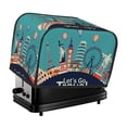 thumbnail image 1 of Xecao Let's go Travel Print 2 Slice Toaster Cover with Pockets, Small Appliance Cover, Dust and Fingerprint Protection, Machine Washable, 1 of 7