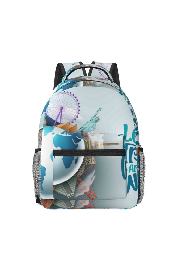 Let's go Travel Travel Backpack: A spacious, stylish computer backpack ideal for men and women, perfect for college, school, or daily travels