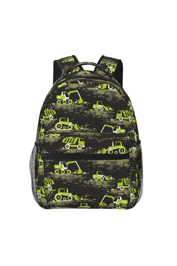 Light Green Excavator Backpack, a stylish and functional choice for both men and women, is the perfect basic bookbag for college, work, or travel