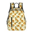 thumbnail image 1 of Xecao Light Green Plaid Sunflower print Backpack For women men Aesthetic Lightweight Travel Daypack Simple Cute Backpack For Bookbag, 1 of 5