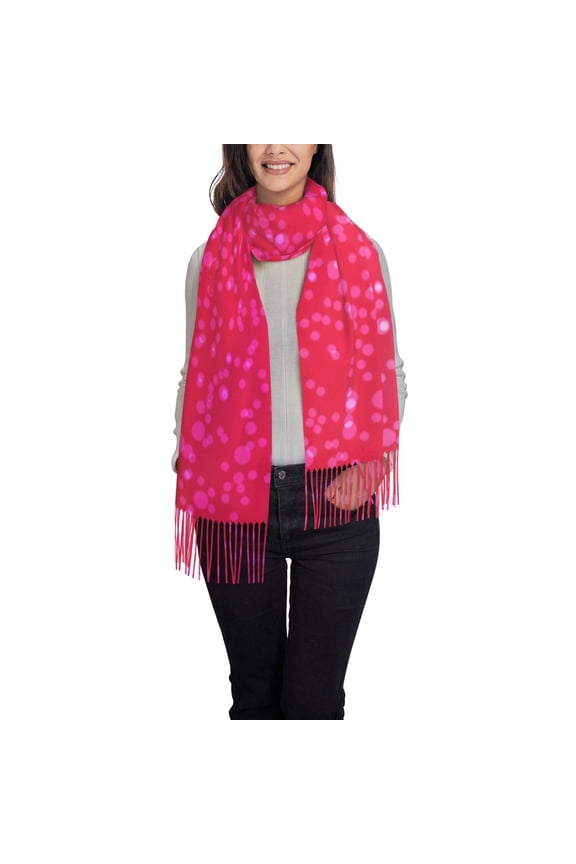 Light Purple Glitter Pattern Womens Winter Scarf Fall Scarf Oversized Large Scarf for Women Warm Shawl Wrap