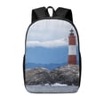 thumbnail image 1 of Xecao Lighthouse On The Waters print Travel Backpack, Large Computer Backpack for Men Women, College School Rucksack Book Bag, 1 of 5