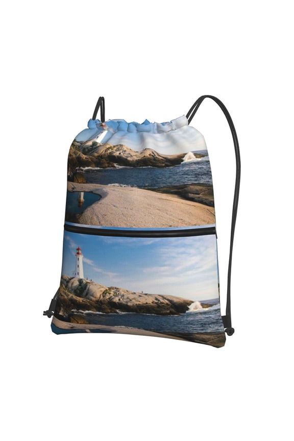 Lighthouse for Drawstring Bags,Pull String Backpack Bags,String Bag Sackpack