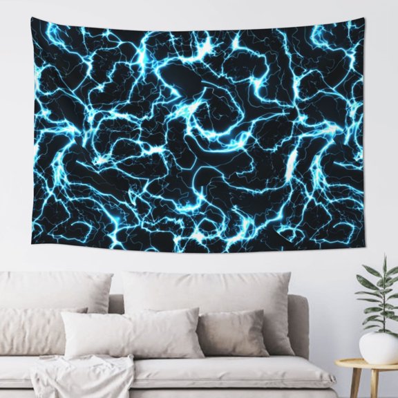 Xecao Lightning Print Tapestry, Wall Hanging Room Funny Decor, Backdrop Room Decor for Bedroom Living Room dormitory