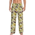 thumbnail image 1 of Xecao Lilies Flowers Men's Straight Lounge Pajama Pants: The Ultimate in Comfortable Sleepwear, 1 of 9