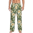 thumbnail image 1 of Xecao Lilies Flowers Men's Straight Lounge Pajama Pants: The Ultimate in Comfortable Sleepwear, 1 of 9