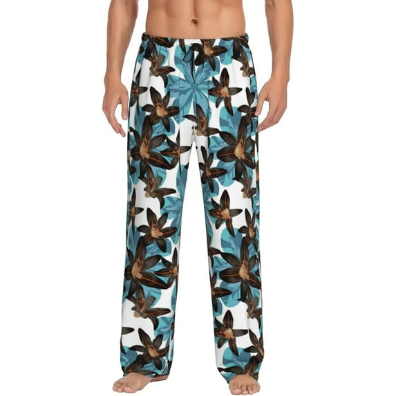 Xecao Lilies Flowers Men's Straight Lounge Pajama Pants: The Ultimate in Comfortable Sleepwear