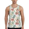 thumbnail image 1 of Xecao Lilies Flowers Men's Tank Top Workout Quick Dry Sleeveless Gym Jogging Muscle Shirts Summer Swim Beach Tops, 1 of 9