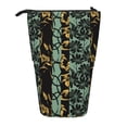 thumbnail image 1 of Xecao Lilies Flowers Print Telescopic Pencil Bag Pen Holder Pop Up Stationery Case Stand-up Retractable Transformer Bag Standing Organizer, 1 of 6