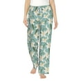 thumbnail image 1 of Xecao Lilies Flowers Women's Straight Lounge Pajama Pants: The Epitome of Relaxed Sleepwear, 1 of 9