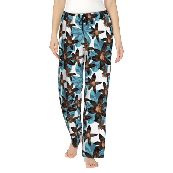 Xecao Lilies Flowers Women's Straight Lounge Pajama Pants: The Epitome of Relaxed Sleepwear