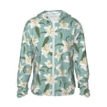 thumbnail image 1 of Xecao Lilies Flowers for Sun Shirt-A lightweight, hoodie-style long-sleeve UV protection garment designed for other outdoor activities., 1 of 9