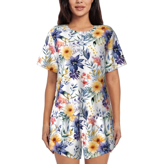 Xecao Lilies Flowers print Swimsuit for women, Summer-ready, sporty style.Quick-dry fabric. Many sizes & colors.