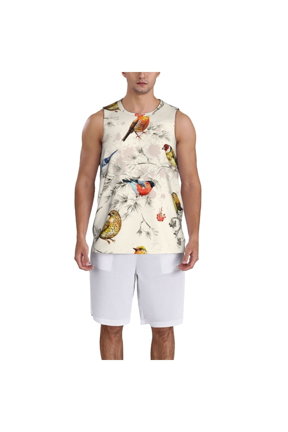 Little Birds print basketball shirt for both men and women, a unisex basketball jersey perfect for theme parties-X-Large